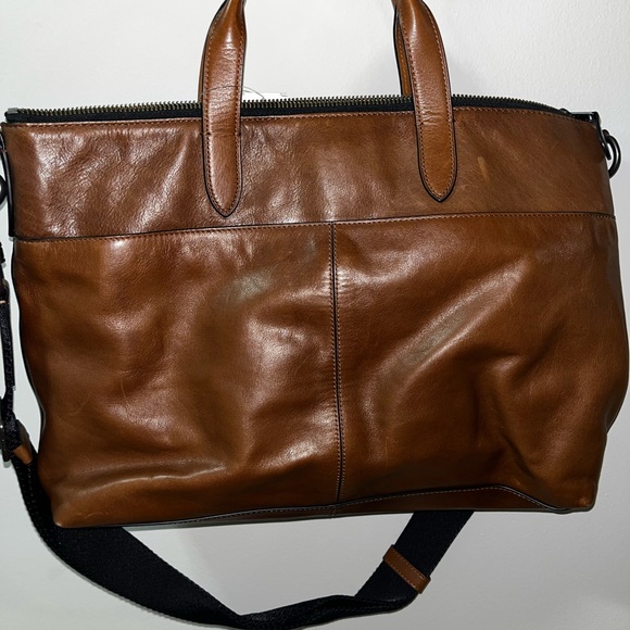 Coach brown leather briefcase. - Picture 3 of 6